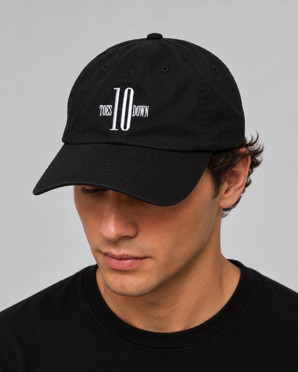 Ten Toes Down Original Black Cap