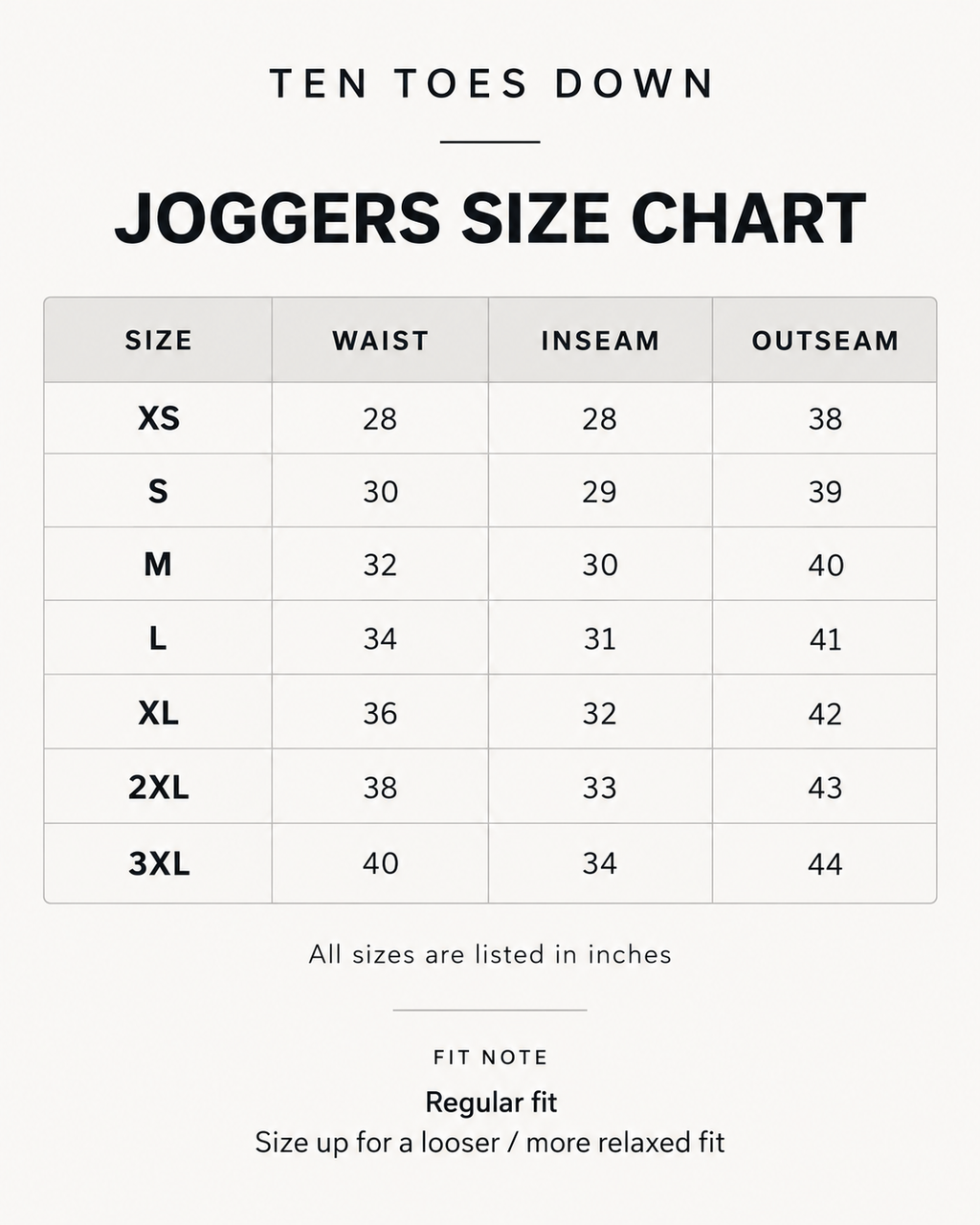 Ten Toes Down Signature Logo Joggers – Charcoal