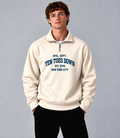 Collegiate Quarter Zip – Beige