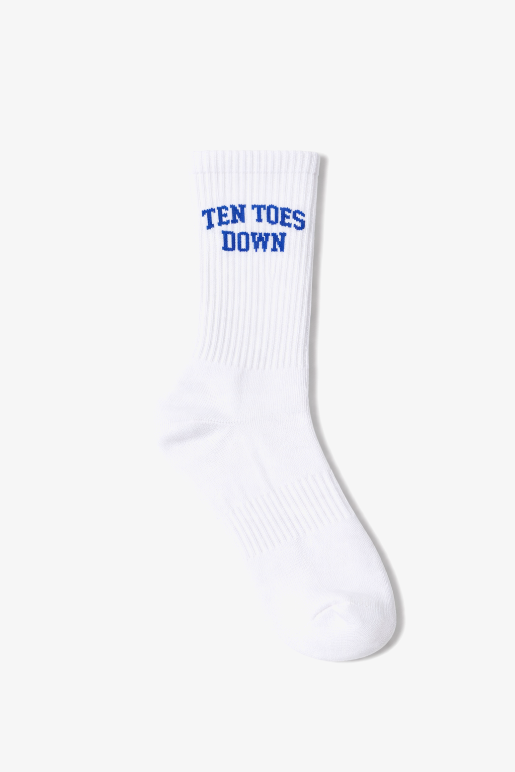Ten Toes Down Blue Crew Socks
