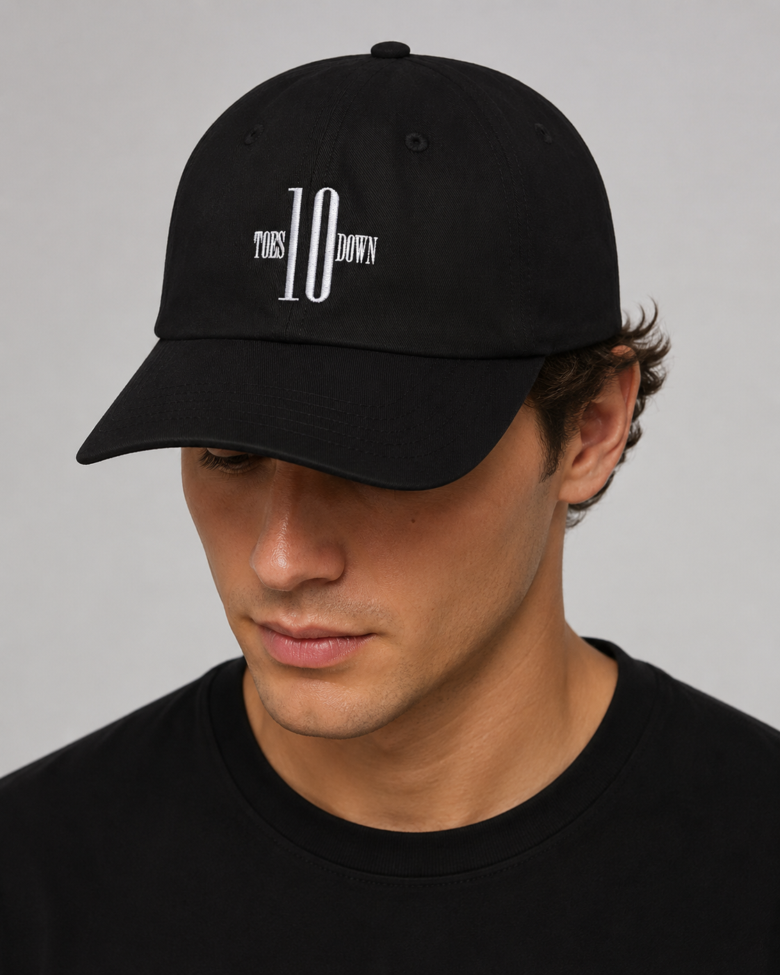 Ten Toes Down Original Black Cap