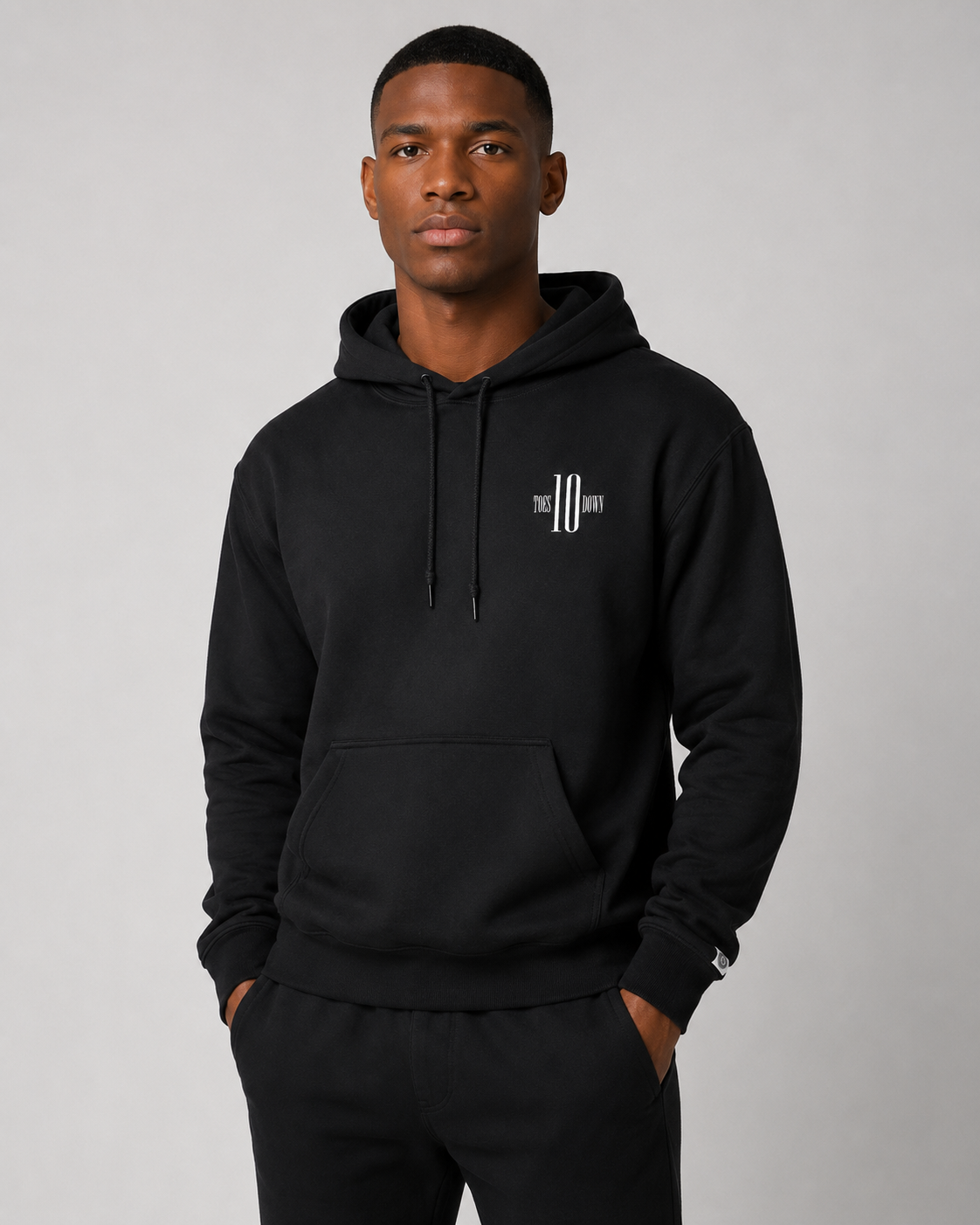 Ten Toes Down Original Embroidered Hoodie