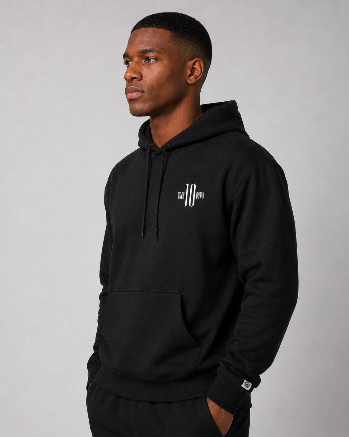 Ten Toes Down Original Embroidered Hoodie