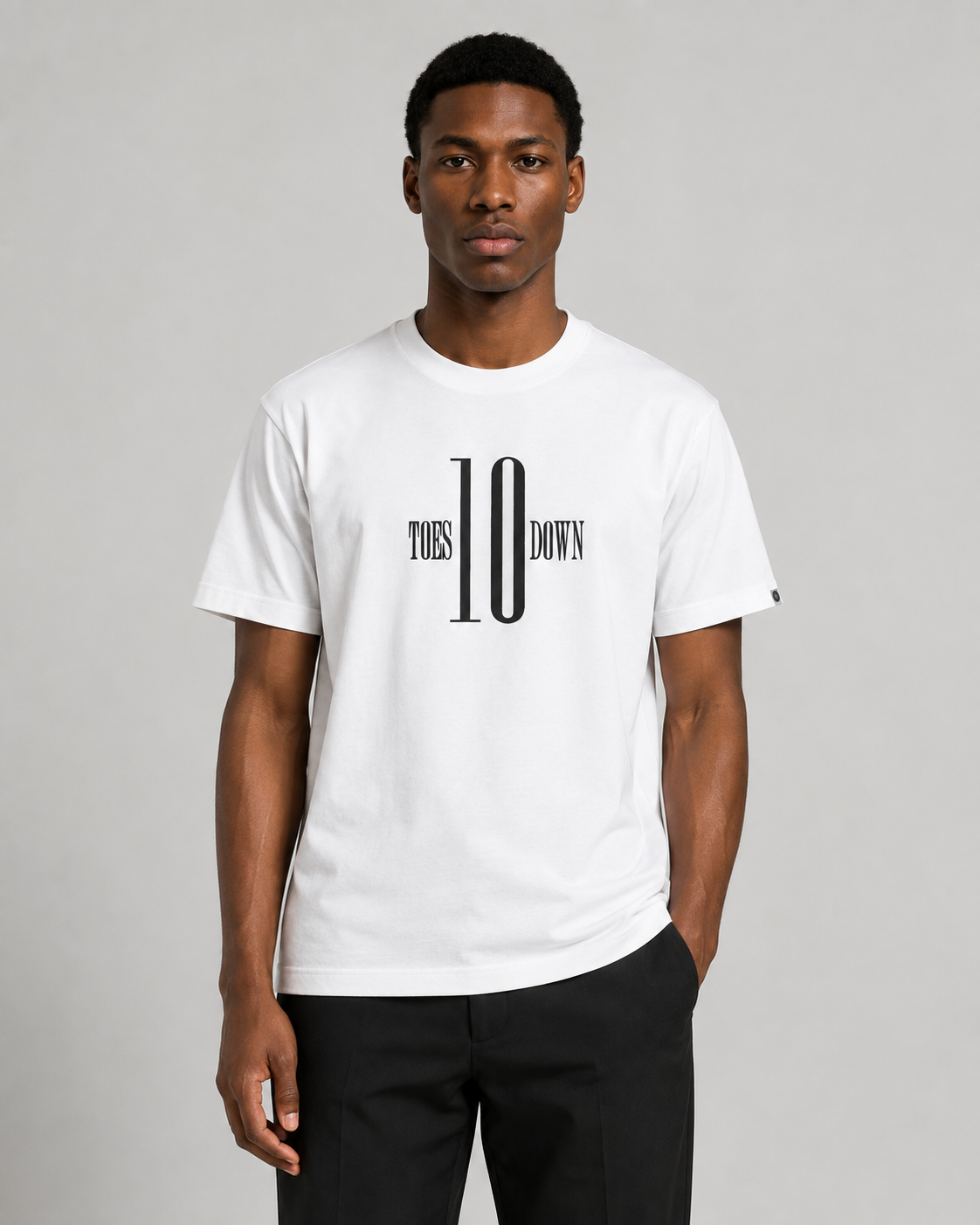 Ten Toes Down Original White T-Shirt