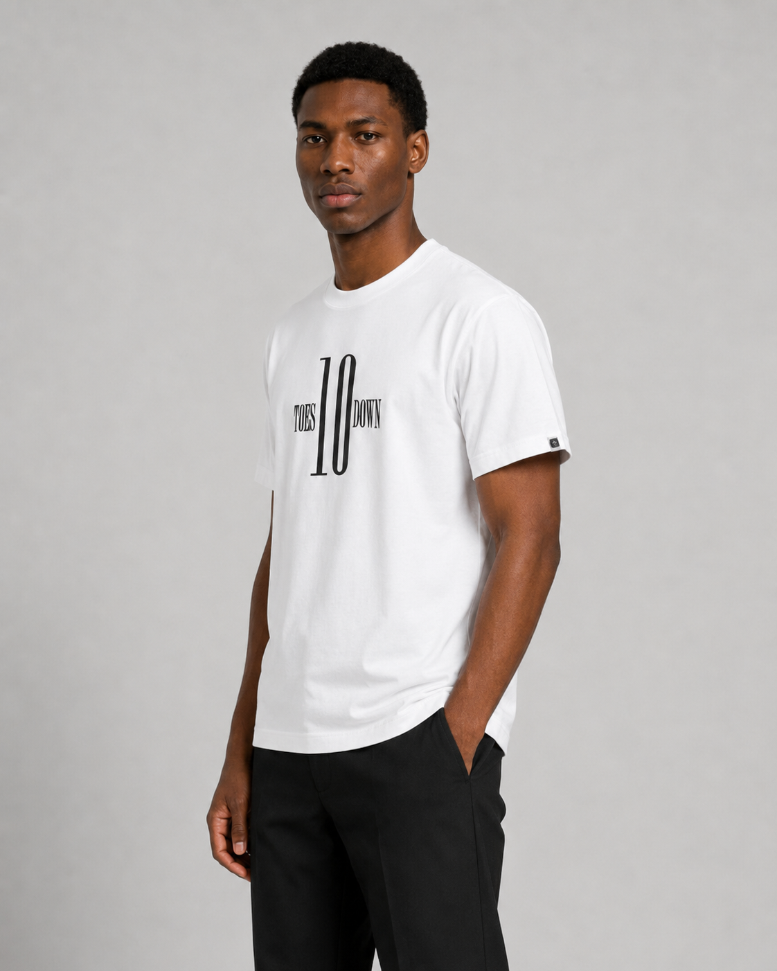 Ten Toes Down Original White T-Shirt