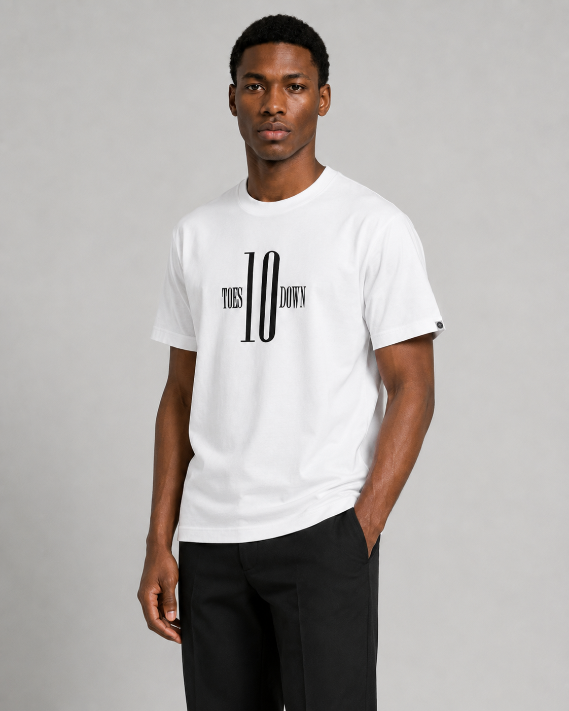 Ten Toes Down Original White T-Shirt