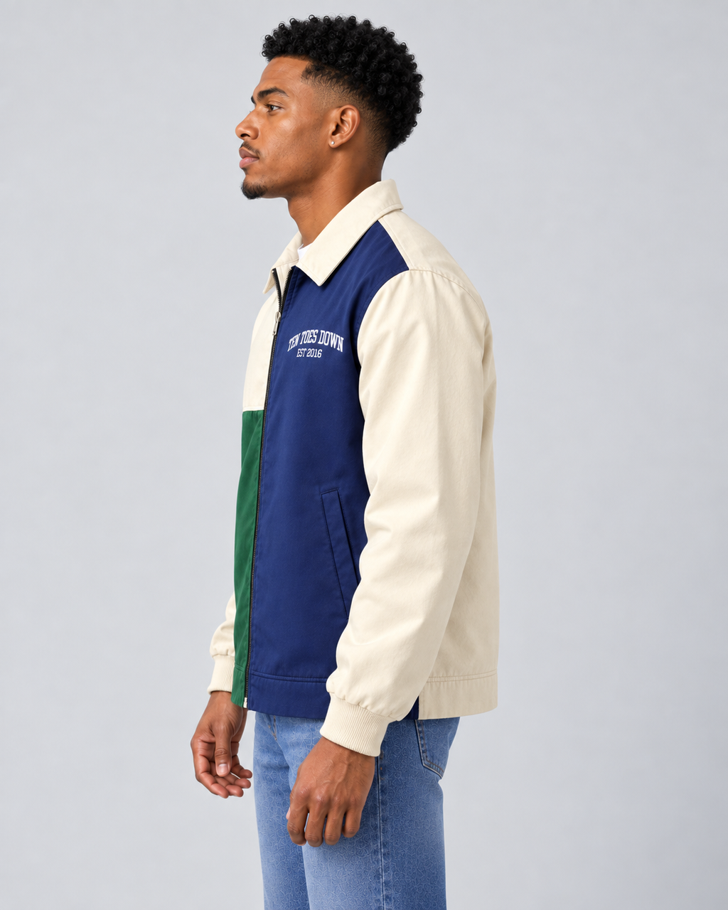 Colorblock Canvas Jacket