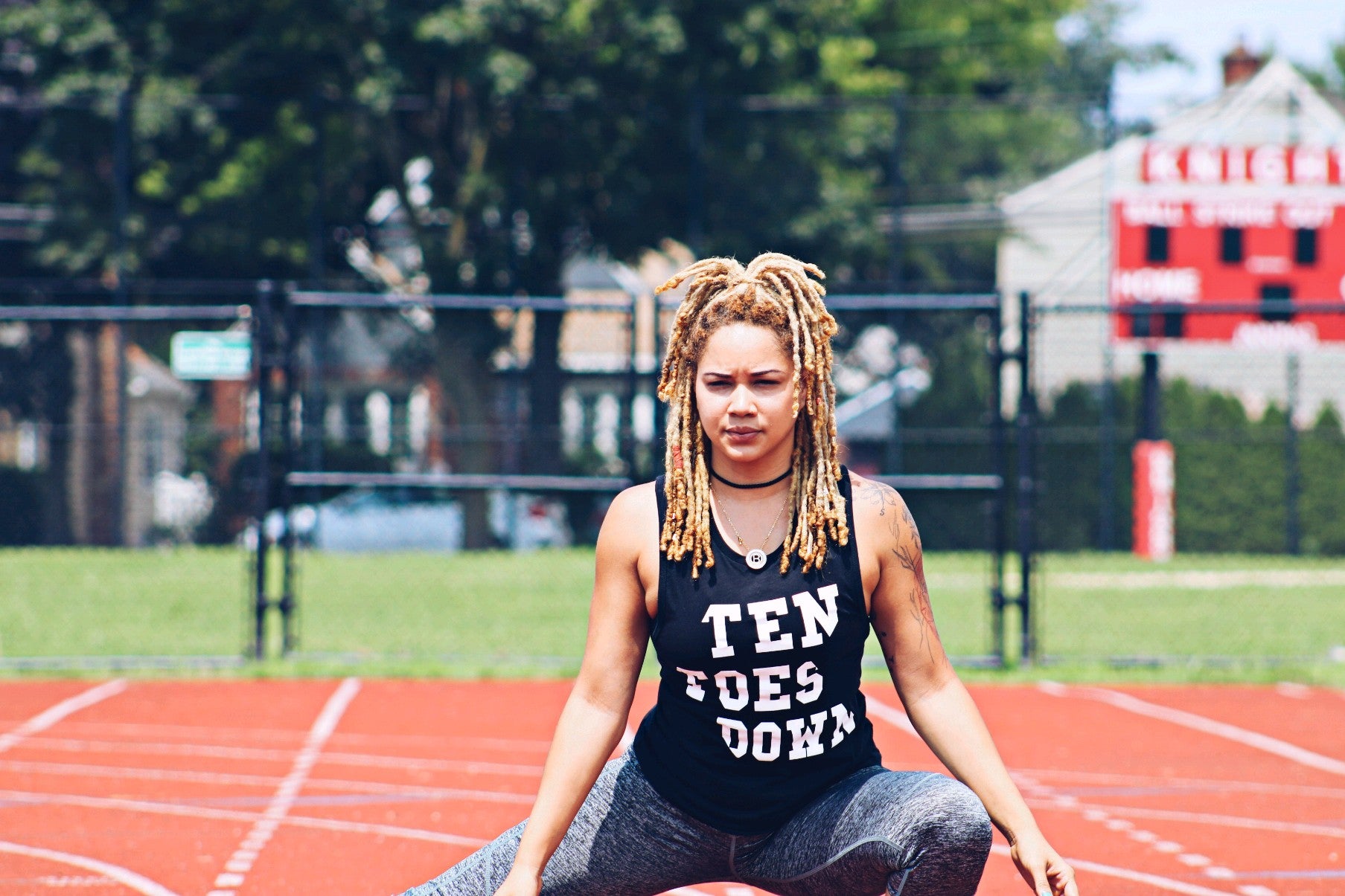 Ten Toes Down Broken Logo Muscle Tank (Black)