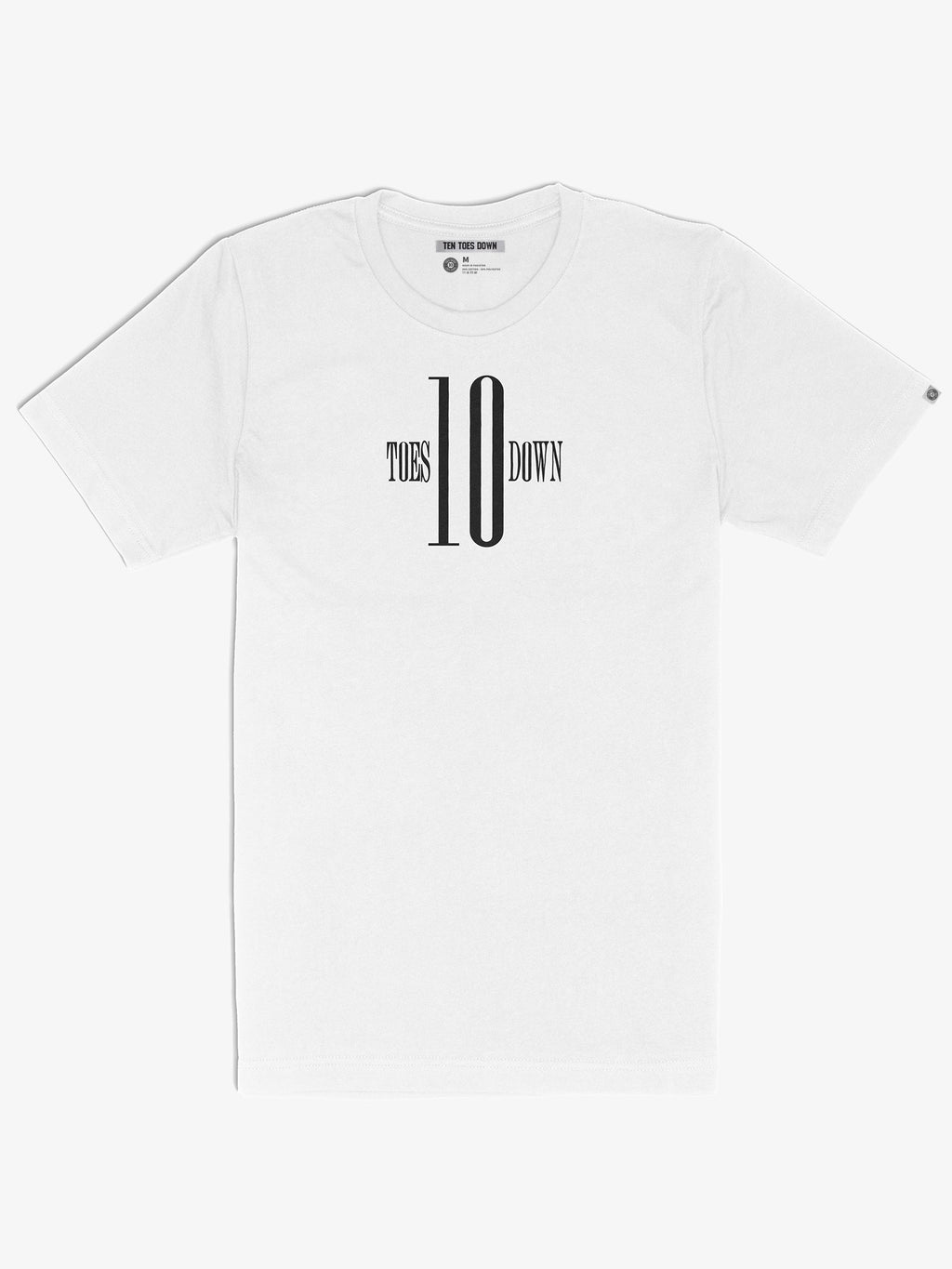 Ten Toes Down Original White T-Shirt