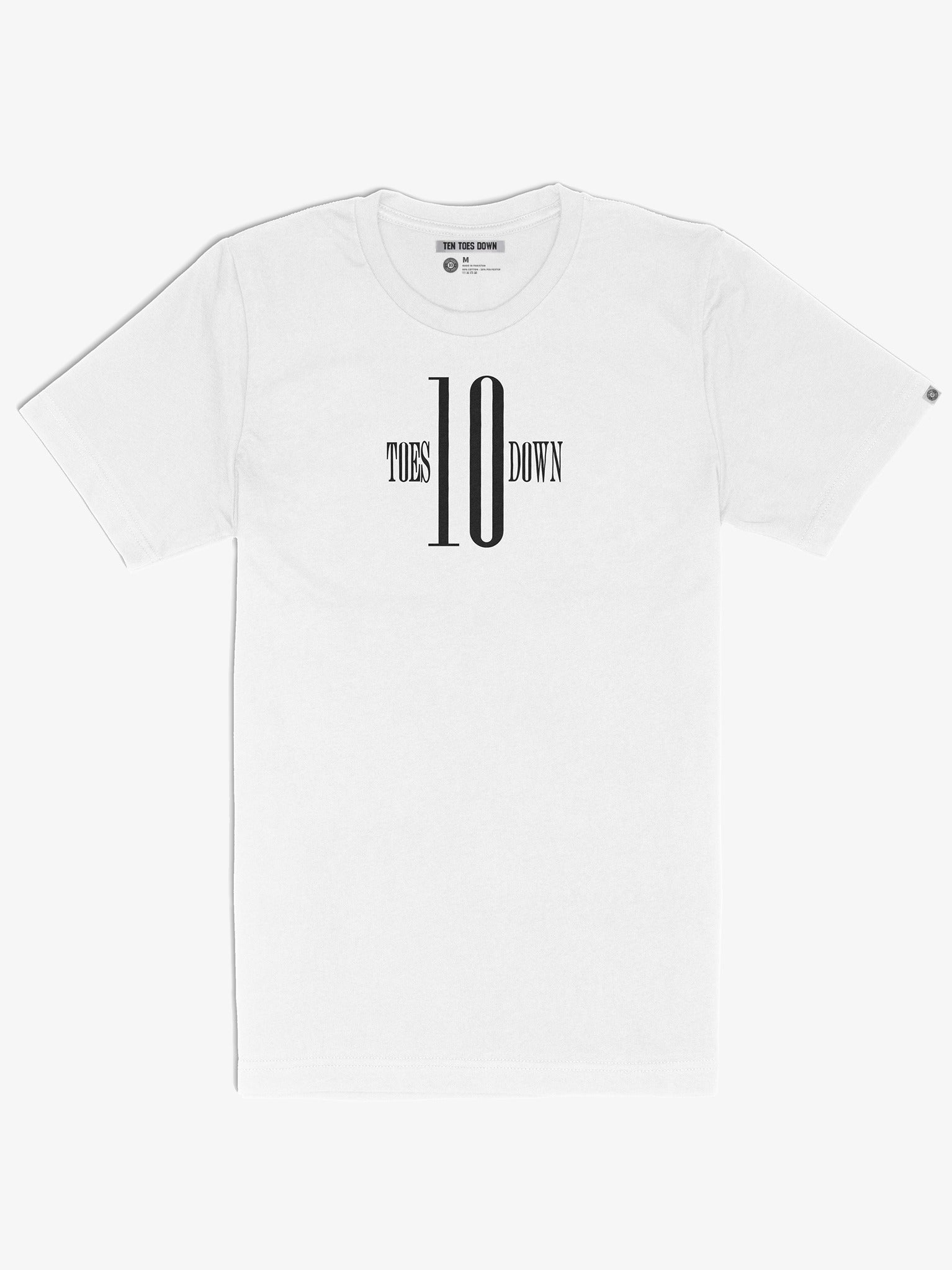 Ten Toes Down Original White T-Shirt